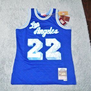 Elgin Baylor Los Angeles Lakers Diamond Mitchell & Ness Swingman Jersey HWC M